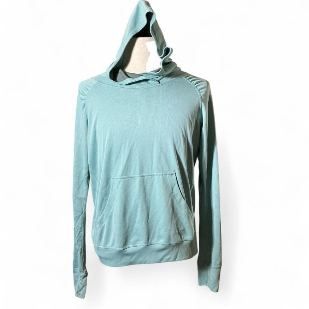 Patagonia Granola Girl Women's Blue‎ Lightweight Hooded Pullover Top Baselayer